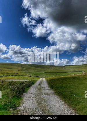 Mastiles lane in the Yorkshire Dales Stock Photo