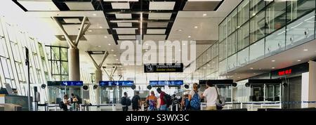 An atmosphere at the airport in Split, Croatia Stock Photo