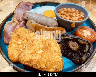 Traditional English cooked breakfast Stock Photo