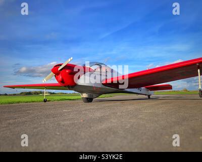 Slingsby T61F Venture T Mk 2 motor glider at York Gliding Centre Stock Photo