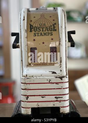 stamp holder, An awesome vintage metal stamp dispenser and …