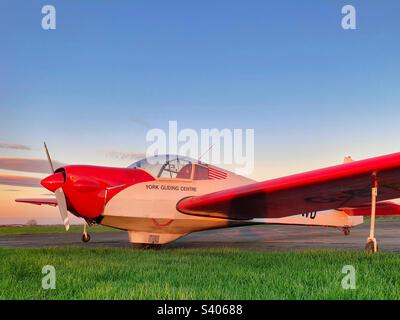 Slingsby T61F Venture T Mk 2 motor glider at York Gliding Centre Stock Photo