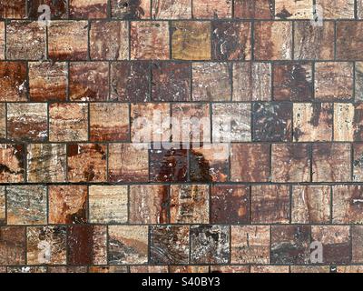 Red marbles tiled background Stock Photo