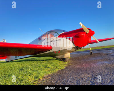 Slingsby T61F Venture T Mk 2 motor glider at York Gliding Centre Stock Photo