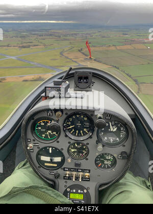 A glider pilots view of RAF Topcliffe Stock Photo