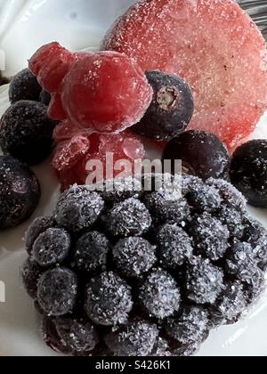 Frozen berries Stock Photo
