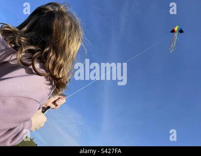 Let’s go and fly a kite Stock Photo