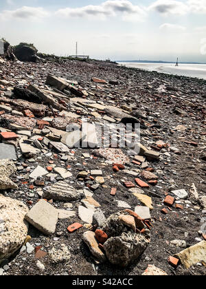 Blitz beach, Crosby Stock Photo