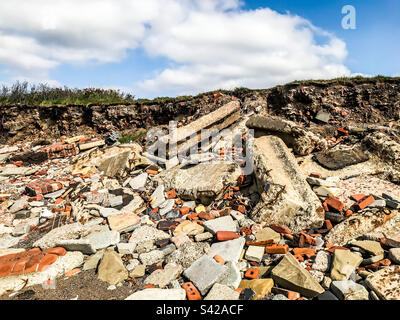 Blitz beach, Crosby Stock Photo