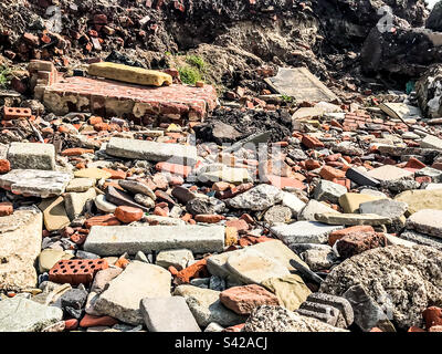 Blitz beach, Crosby Stock Photo