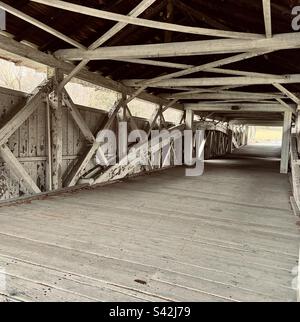 Lehigh valley’s historic covered bridges Stock Photo