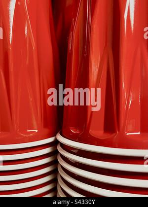 Beer Pong. Red Plastic Cup and Ping Pong Ball Isolated on White Stock Photo  - Image of beverage, college: 150541392