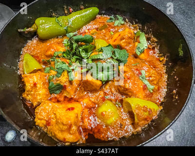 Chicken chilli Balti curry Stock Photo