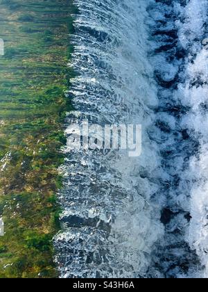 A Tumbling Weir Stock Photo