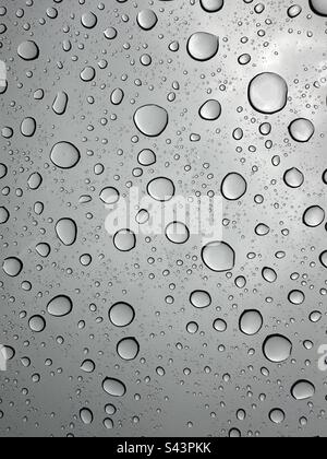 Raindrops on a window Stock Photo