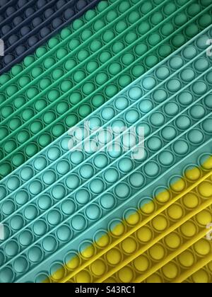 Abstract background of colorful rubber circles Stock Photo