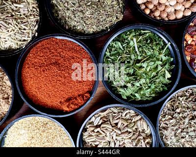 Herbs and spices Stock Photo
