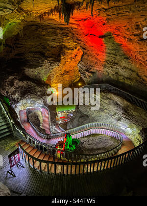 Stairs in a cave Stock Photo
