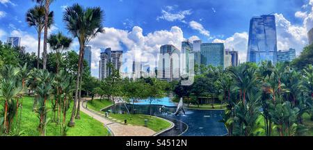 KLCC park panoramic view Stock Photo