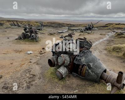 B-29 ‘over exposed’ crash site Stock Photo