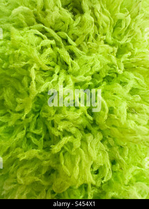 Green fuzzy texture shot of a duster. Stock Photo