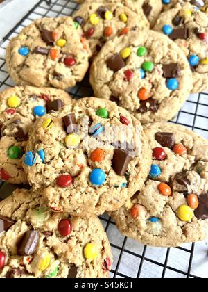Monster cookies Stock Photo