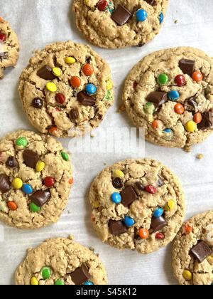 Monster cookies Stock Photo