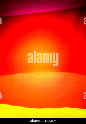 Colored acetates illuminated from the back generating an abstract and colorful image. Stock Photo