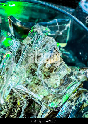 Ice cubes in glass Stock Photo