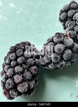 Blackberry Frozen Stock Photo