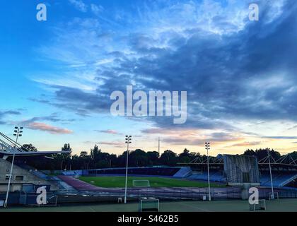 Crystal Palace National Sports Stadium served as an international athletics venue located in South East London Stock Photo