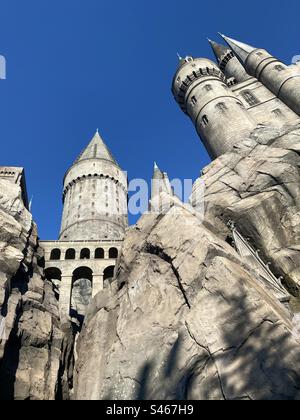 The Wizarding World of Harry Potter- Hogwarts. Located at Universal Studios Hollywood. Stock Photo