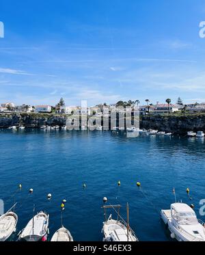 Es Castell harbour, Menorca Stock Photo