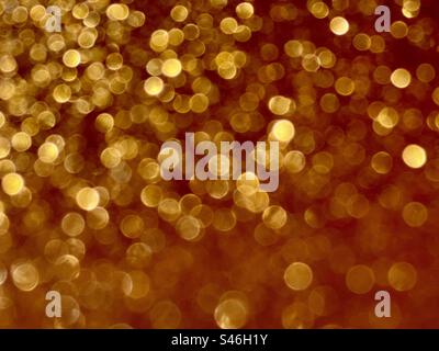 Gold glitter bokeh effect Stock Photo