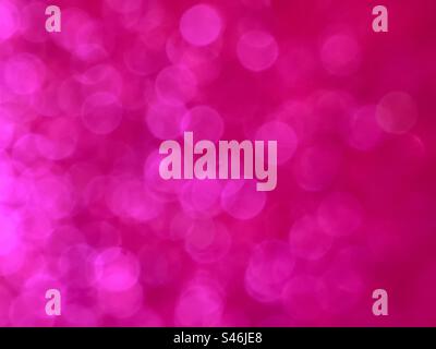 Glittery hot pink bokeh background Stock Photo