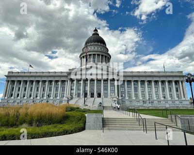 The Utah state capitol building in Salt Lake City, Utah. Stock Photo