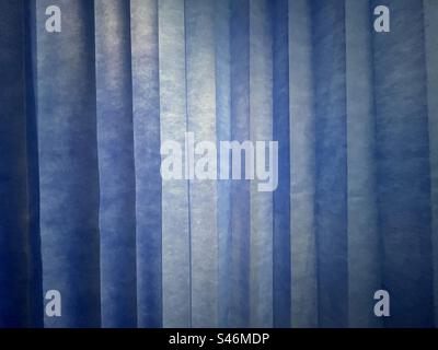 Hospital blue paper curtains Stock Photo