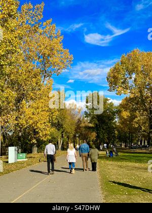 Autumn in Alberta,  Bowness Park, Calgary, Alberta, city of Calgary, seasons, fall Stock Photo