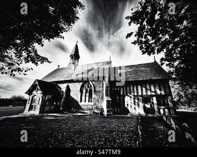 All Saints church Crowfield Suffolk England Stock Photo