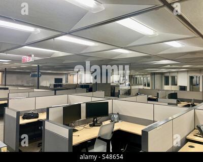 Early morning in an empty office. Stock Photo