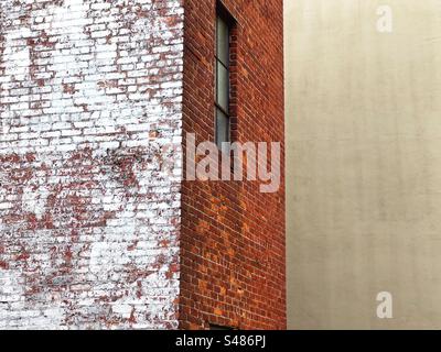 Wall textures from High Line garden in New York Stock Photo