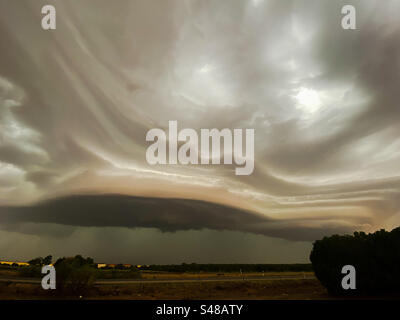 Amazing storm clouds Stock Photo