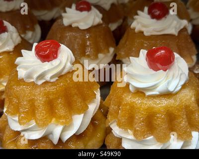 Pastry sweet cakes. Greek delicacies. Stock Photo