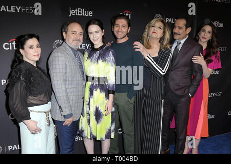 Los Angeles, CA, USA. 15th Mar, 2019. LOS ANGELES - MAR 15: Alex Borstein, Kevin Pollak, Rachel Brosnahan, Michael Zegen, Caroline Aaron, Tony Shalhoub, Marin Hinkle at the PaleyFest - ''The Marvelous Mrs. Maisel'' at the Dolby Theater on March 15, 2019 in Los Angeles, CA Credit: Kay Blake/ZUMA Wire/Alamy Live News Stock Photo