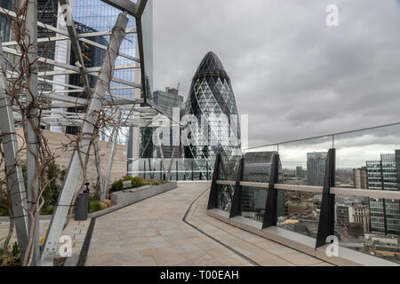 Fen Court Garden (The Garden at 120) , One Fen Court, Fenchurch Avenue, London Stock Photo