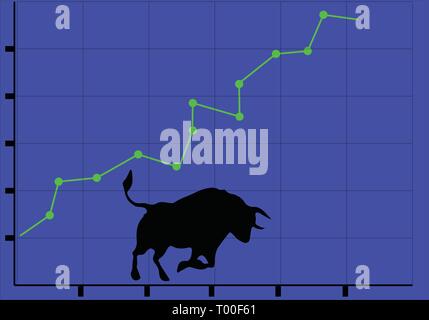 Bull Market Stock Vector