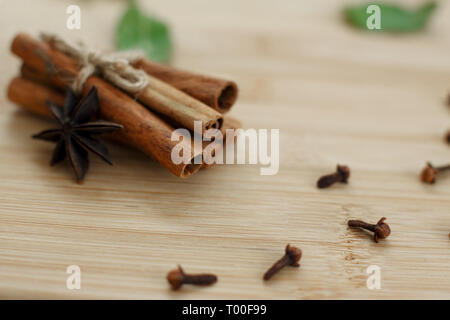 Ingredients for the preparation of a vitamin drink on a wooden platform. Stock Photo