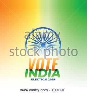 Indian Election Voting Background Design Stock Vector Art