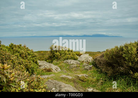 Oceanview from Bluff Hill Lookout, Southernmost point in New Zealand Stock Photo