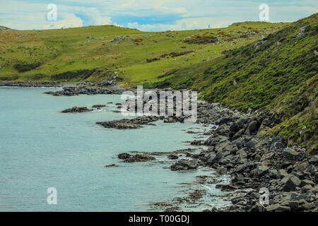 Oceanview from Bluff Hill Lookout, Southernmost point in New Zealand Stock Photo